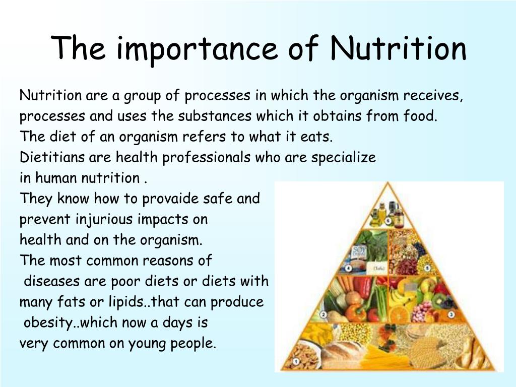 The Importance of Nutrition Education